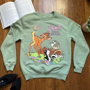 Disney Mint Green Bambi Soft Oversized Sweatshirt